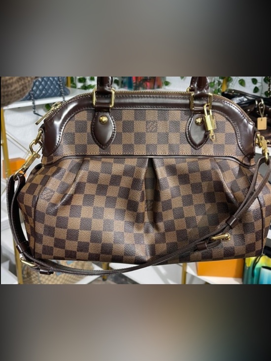 Louis Vuitton Handbags - MARKET RARE AUTHENTIC Louis Vuitton Damier Ebene Trevi Pm